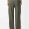 Pantaloni in lana verde kaki Pantaloni in lana verde kaki