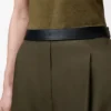 Pantaloni in lana verde kaki Pantaloni in lana verde kaki