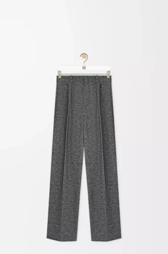 Pantaloni in misto lana grigio melange Pantaloni in misto lana grigio melange