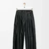 Pantaloni in nappa di agnello nero