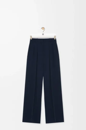 Pantaloni in viscosa elasticizzata Blu notte