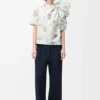 Pantaloni in viscosa elasticizzata Blu notte