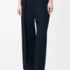 Pantaloni in viscosa elasticizzata Blu notte