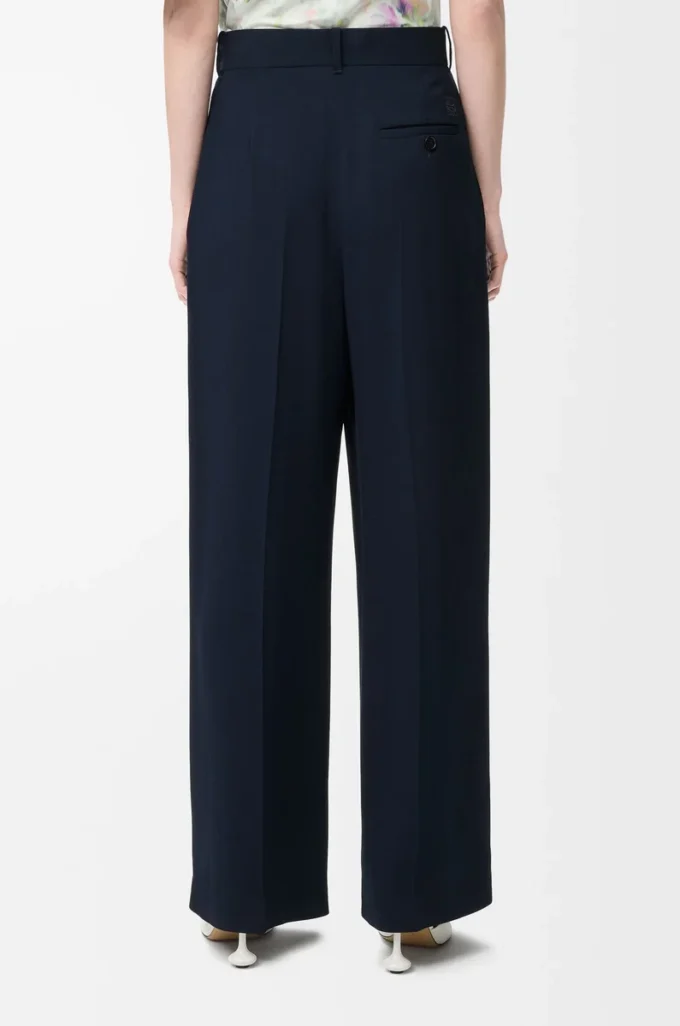 Pantaloni in viscosa elasticizzata Blu notte