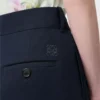 Pantaloni in viscosa elasticizzata Blu notte