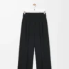 Pantaloni in viscosa elasticizzata Nero