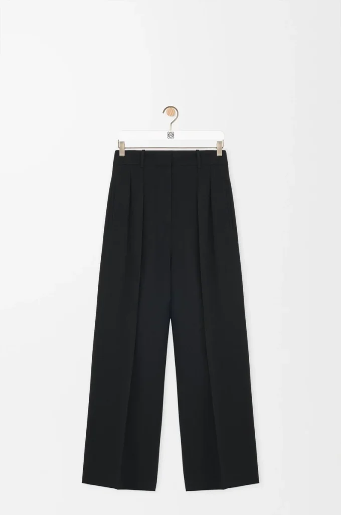 Pantaloni in viscosa elasticizzata Nero