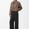 Pantaloni in viscosa elasticizzata Nero