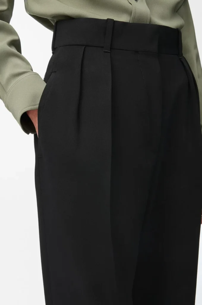 Pantaloni in viscosa elasticizzata Nero
