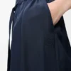 Pantaloni pigiama in seta blu navy