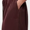Pantaloni pigiama in seta bordeaux