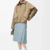 Parka con cappuccio in cotone beige