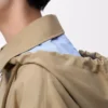 Parka con cappuccio in cotone beige