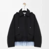 Parka con cappuccio in cotone Nero Parka con cappuccio in cotone Nero
