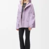 Parka corto in cotone tecnico Lilla Parka corto in cotone tecnico Lilla
