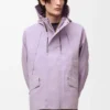 Parka corto in cotone tecnico Lilla Parka corto in cotone tecnico Lilla