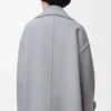 Peacoat Pebble in lana grigio