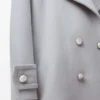 Peacoat Pebble in lana grigio