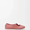 Pebble Ballerina morbida in nappa di agnello Blush