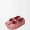 Pebble Ballerina morbida in nappa di agnello Blush
