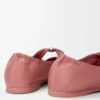 Pebble Ballerina morbida in nappa di agnello Blush