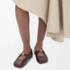 Pebble Ballerina morbida in pelle di agnello nappa bordeaux Pebble Ballerina morbida in pelle di agnello nappa bordeaux