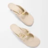 Pebble Mule morbido in pelle di agnello nappa Dough