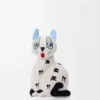 Peluche gatto in velluto di cotone Bianco morbido Peluche gatto in velluto di cotone Bianco morbido