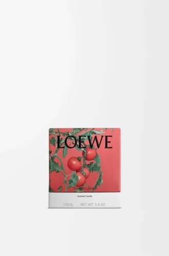 Piccola candela alle foglie di pomodoro Rosso