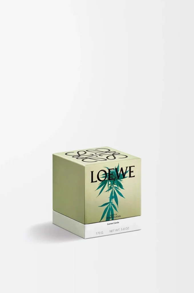 Piccola candela profumata Scent of Marihuana Verde scuro