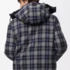 Piumino in lana blu navy scuro