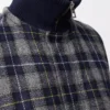 Piumino in lana blu navy scuro