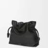 Pochette Flamenco grande in pelle di vitello nappa Black Pochette Flamenco grande in pelle di vitello nappa Black