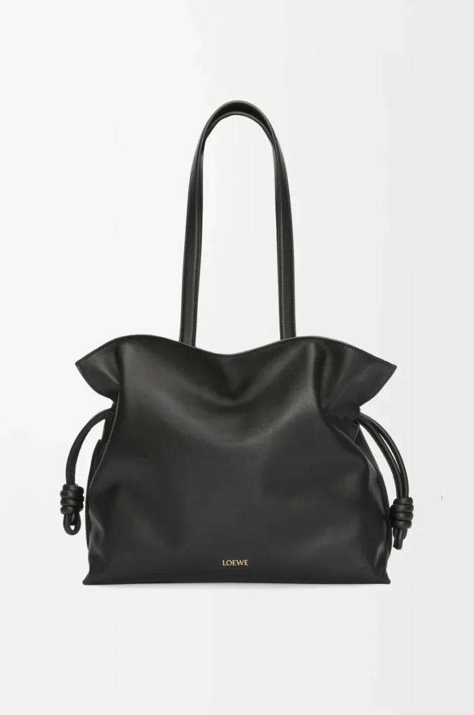 Pochette Flamenco grande in pelle di vitello nappa Black Pochette Flamenco grande in pelle di vitello nappa Black