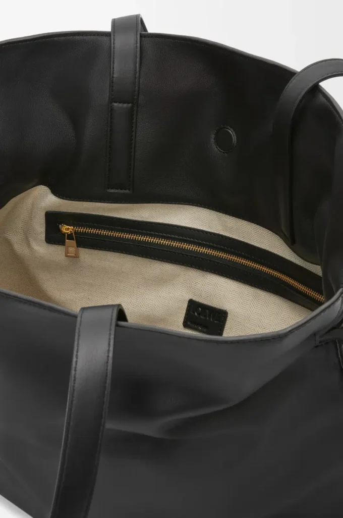 Pochette Flamenco grande in pelle di vitello nappa Black Pochette Flamenco grande in pelle di vitello nappa Black