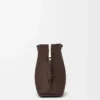 Pochette Flamenco grande in pelle di vitello nappa Chocolate Pochette Flamenco grande in pelle di vitello nappa Chocolate
