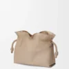 Pochette Flamenco grande in pelle di vitello nappa Sand Pochette Flamenco grande in pelle di vitello nappa Sand