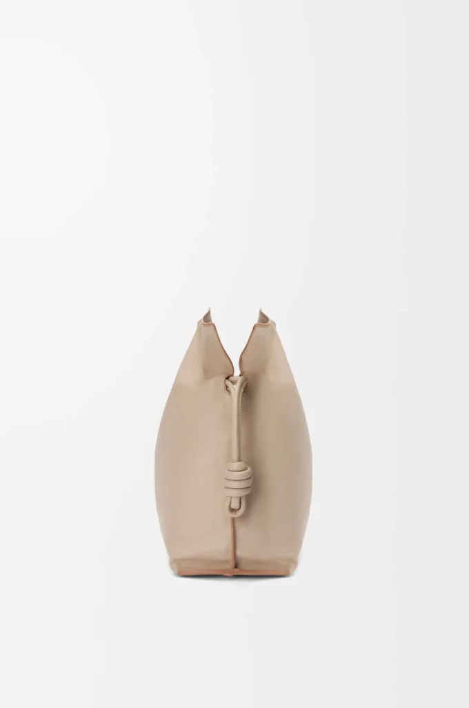 Pochette Flamenco grande in pelle di vitello nappa Sand Pochette Flamenco grande in pelle di vitello nappa Sand
