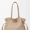 Pochette Flamenco grande in pelle di vitello nappa Sand Pochette Flamenco grande in pelle di vitello nappa Sand