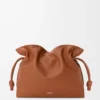 Pochette Flamenco grande in pelle di vitello nappa Squirrel Pochette Flamenco grande in pelle di vitello nappa Squirrel