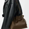 Pochette Flamenco media in nubuck martellato Tundra Pochette Flamenco media in nubuck martellato Tundra