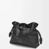 Pochette Flamenco media in pelle di vitello nappa Black Pochette Flamenco media in pelle di vitello nappa Black