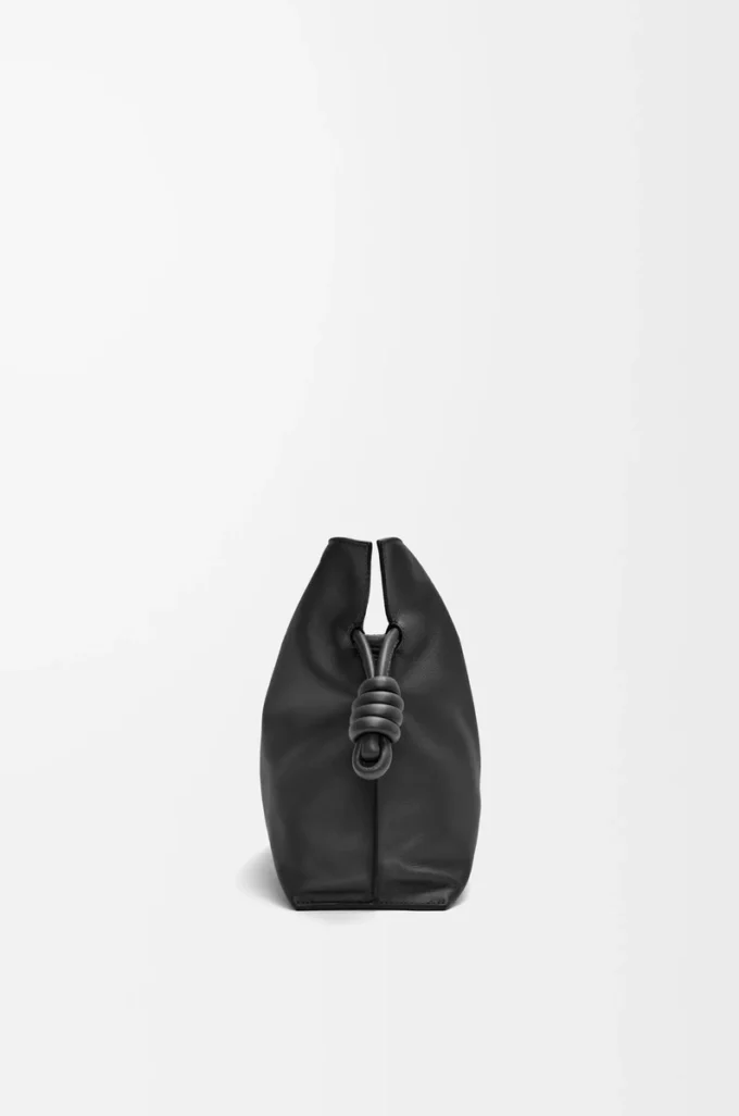 Pochette Flamenco media in pelle di vitello nappa Black Pochette Flamenco media in pelle di vitello nappa Black