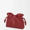 Pochette Flamenco media in pelle di vitello nappa rosso bruciato Pochette Flamenco media in pelle di vitello nappa rosso bruciato