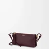 Pochette Joya in pelle di vitello nappa Dark Burgundy Pochette Joya in pelle di vitello nappa Dark Burgundy