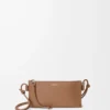 Pochette Joya in pelle di vitello nappa Mocha