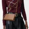 Pochette Joya in pelle di vitello nappa Mocha