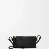 Pochette Joya in pelle di vitello nappa nera