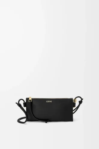 Pochette Joya in pelle di vitello nappa nera