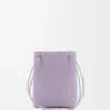 Pochette Pebble in morbida pelle di vitello color malva sporco Pochette Pebble in morbida pelle di vitello color malva sporco